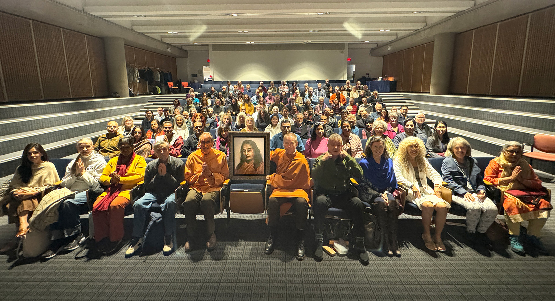 In October, Brother Bhumananda and Brother Vidurananda traveled to meet members in three cities in the U.S. and Canada, and are shown here in Vancouver, Canada.