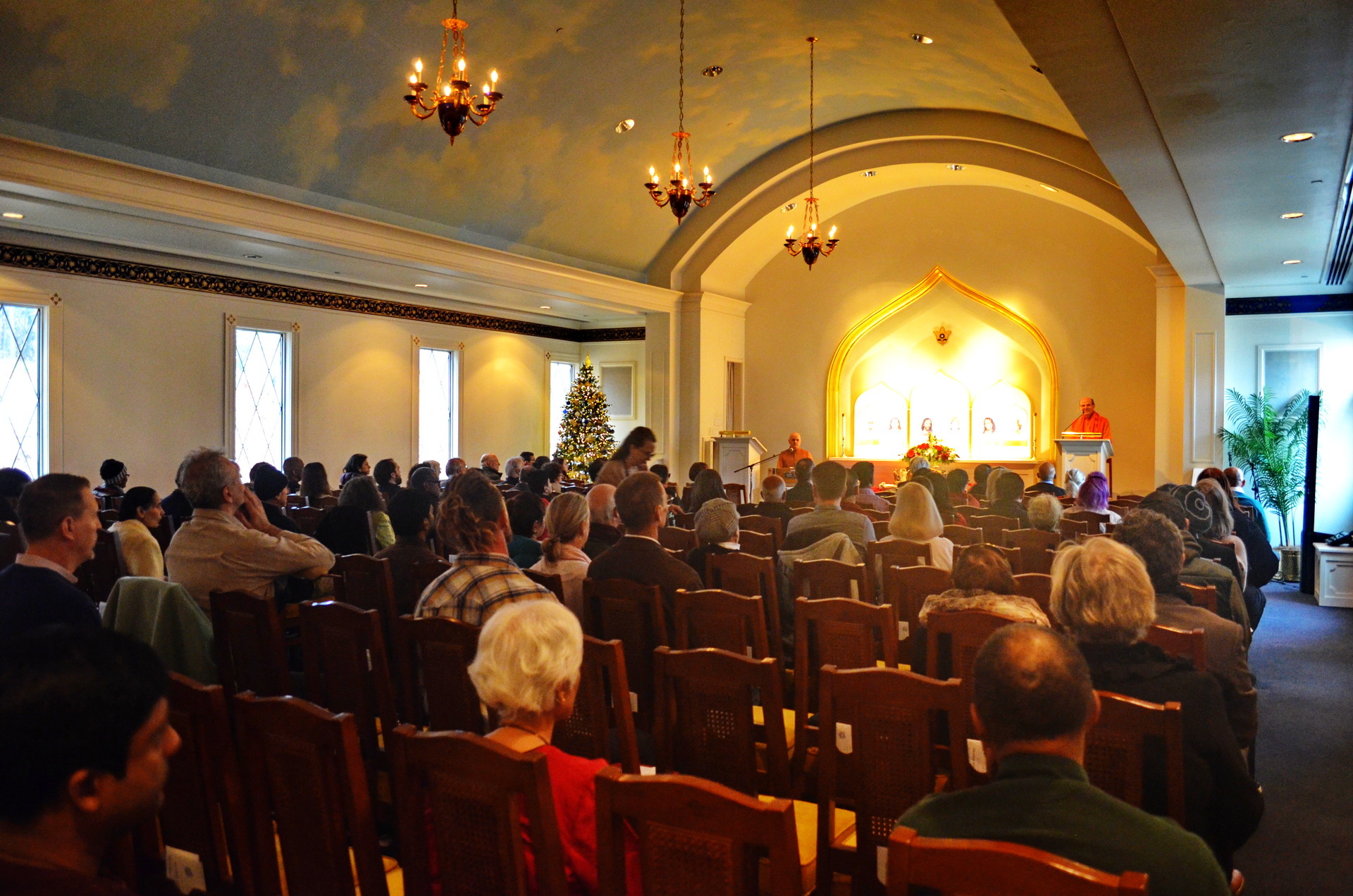 Christmas events at the Atlanta Center were conducted by Brother Devananda and Brother Keshavananda.