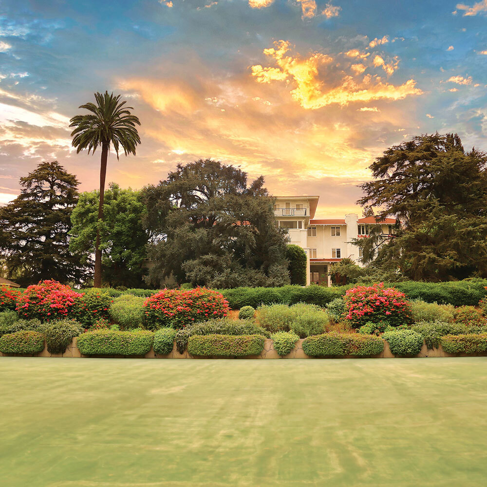 Mther Center at sunset banner square