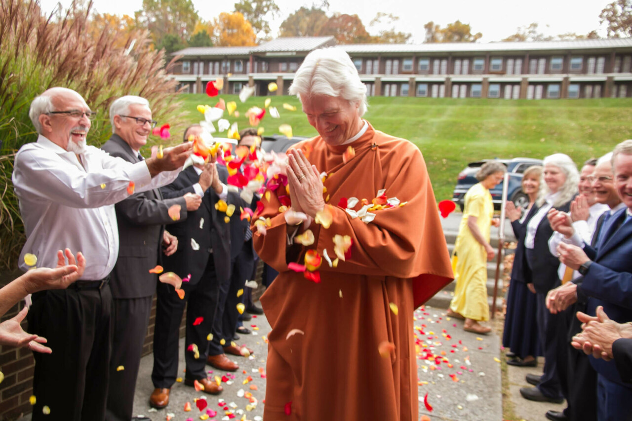 Brother Chidananda welcomed to satsanga in Front Royal