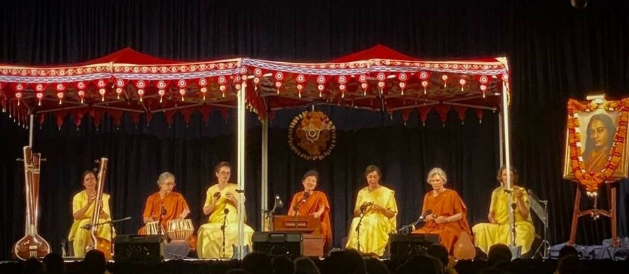 Nuns Kirtan Group on Stage 2022