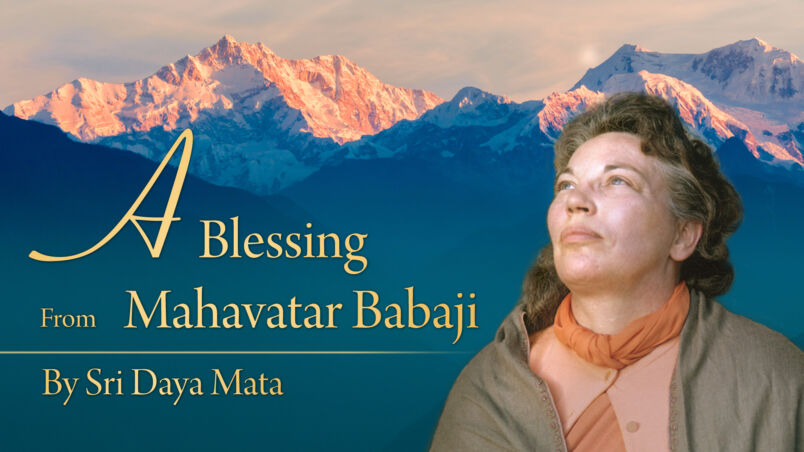 A Blessing Sri Daya Mata