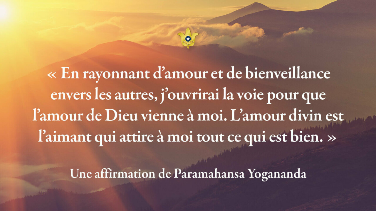 Affirmation Card Radiate Love and Goodwill French