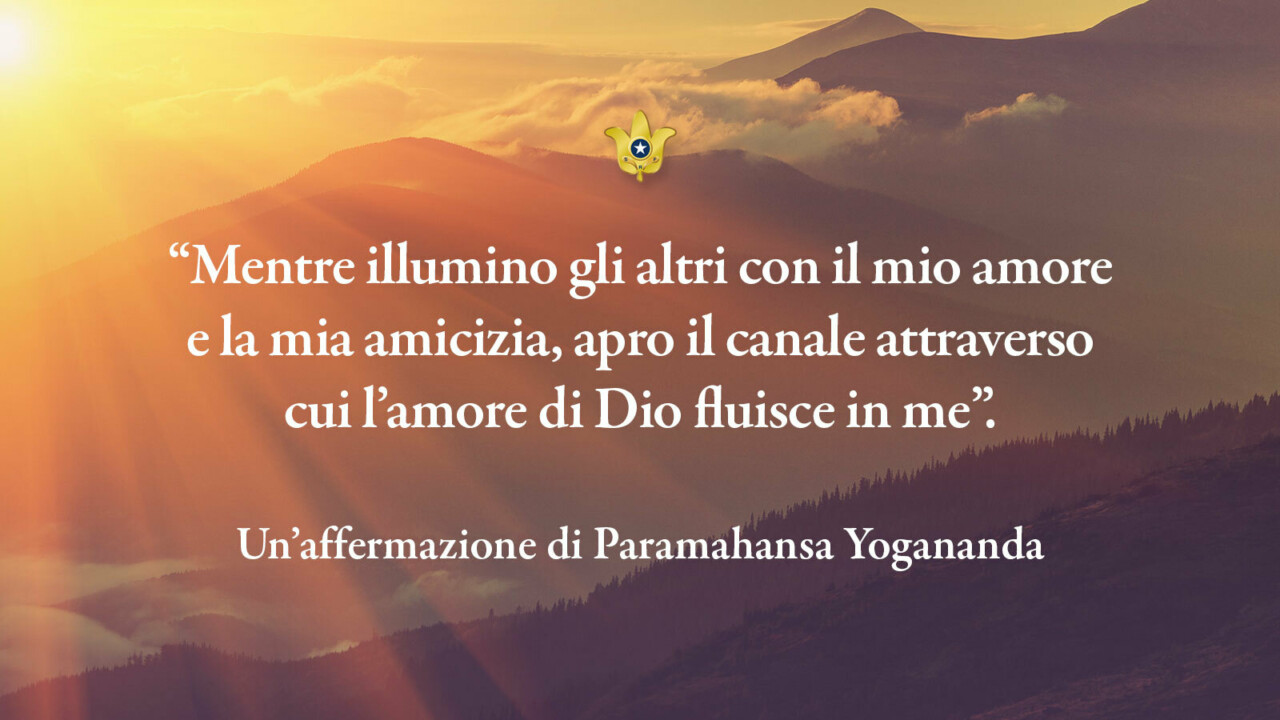 Affirmation Card Radiate Love and Goodwill Italian