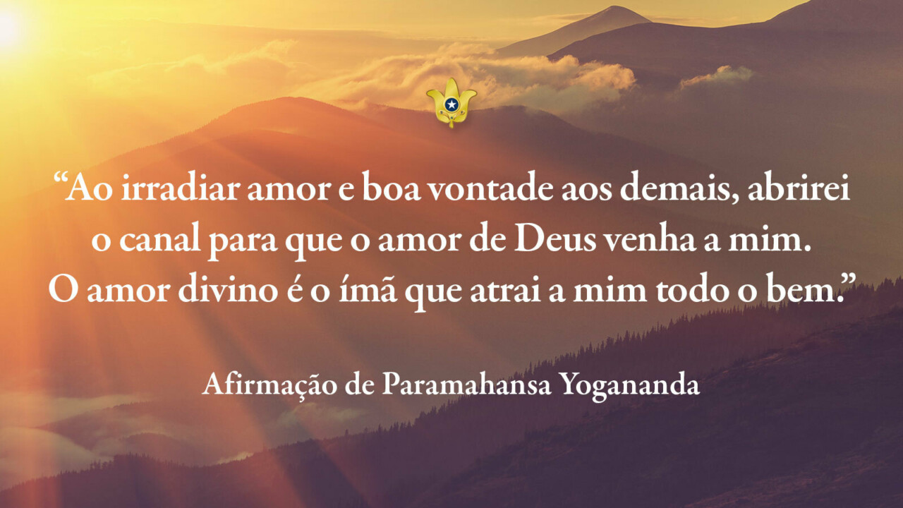 Affirmation Card Radiate Love and Goodwill Portuguese