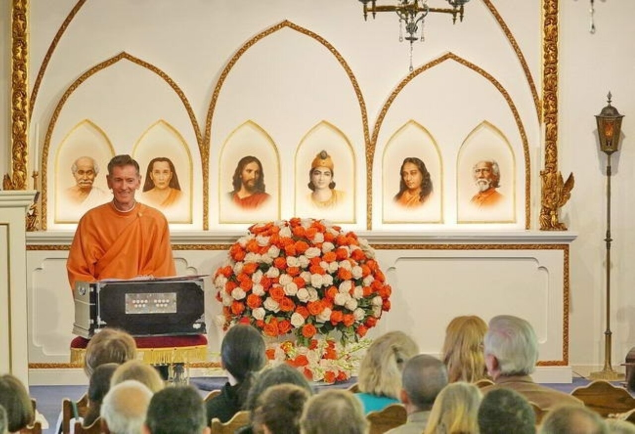 Brother Anilananda special service Hollywood Temple 75th anniversary