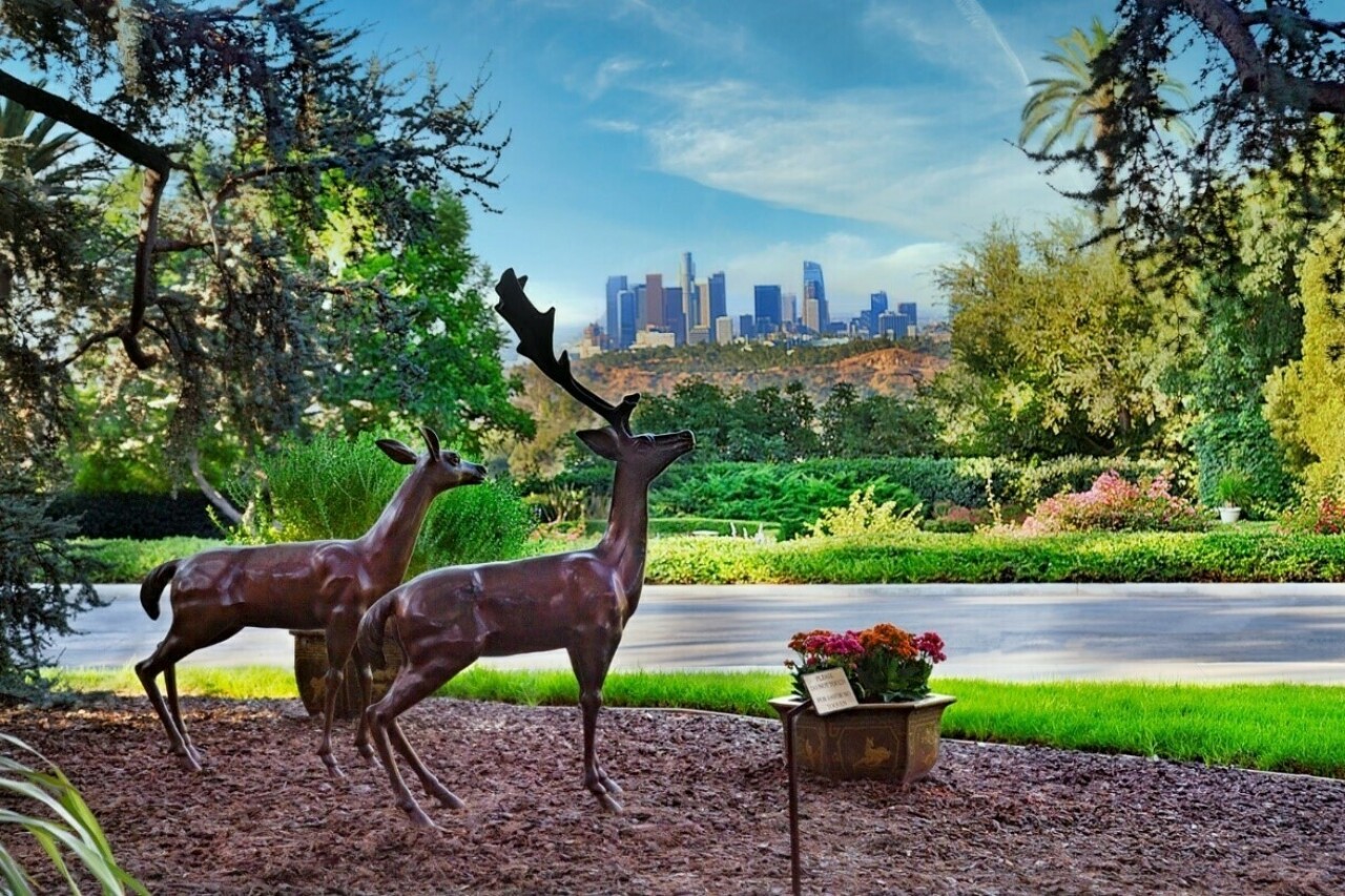 Deer statues at MC